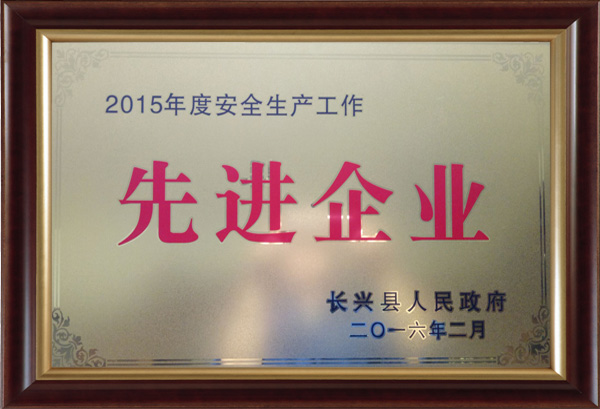 2015年度安全生產(chǎn)工作先進企業(yè)